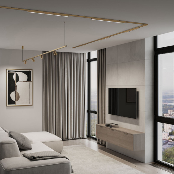 Трековый светильник Elektrostandard Line Magnetic 85527/01 латунь