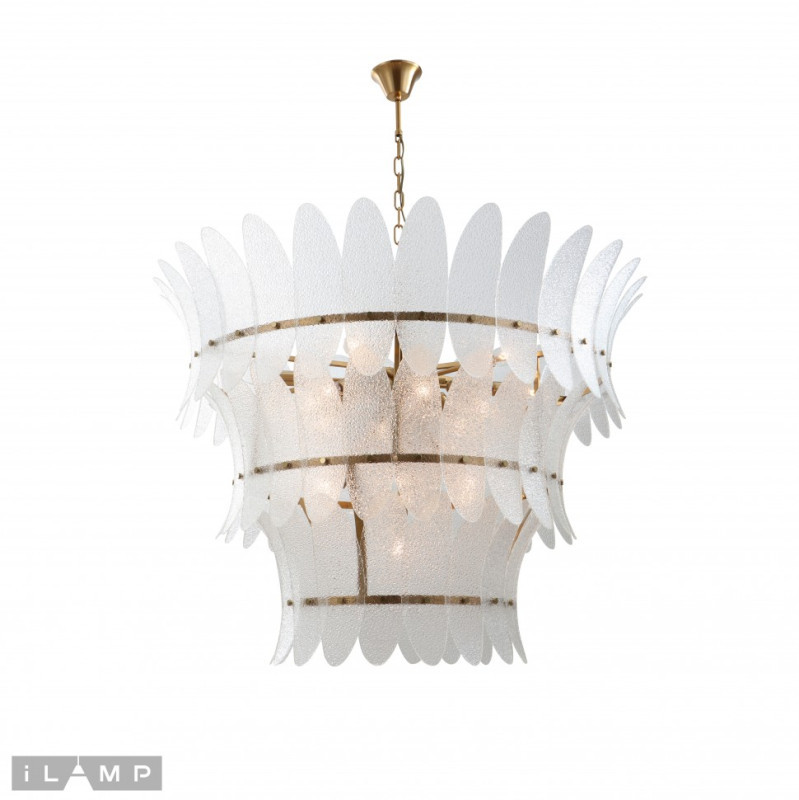 Подвесная люстра iLamp GRAMERCY 15602-19 ANB+CL