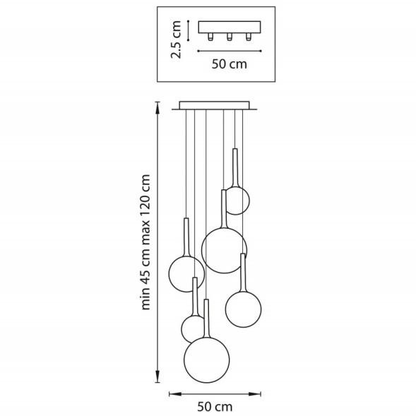 Каскадная люстра Lightstar GLOBO 813061