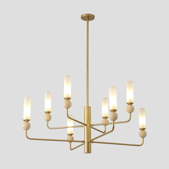 Люстра на штанге Crystal Lux SIMPLY SIMPLY SP8 BRASS