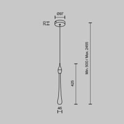 Подвесной светильник MODELUX MS.88920.1 BS
