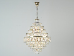 Каскадная люстра Newport 10125+15/C gold