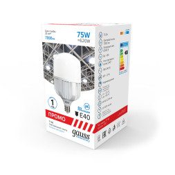 Светодиодная лампа Gauss 60438 75W 220V 7000lm E40 белый (холодный)
