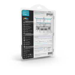 Лента Gauss Basic LED 5050/60 BT043 50W 12V 700lm белый (дневной) IP20