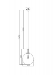 Подвесной светильник Freya Moke FR4007PL-01BT