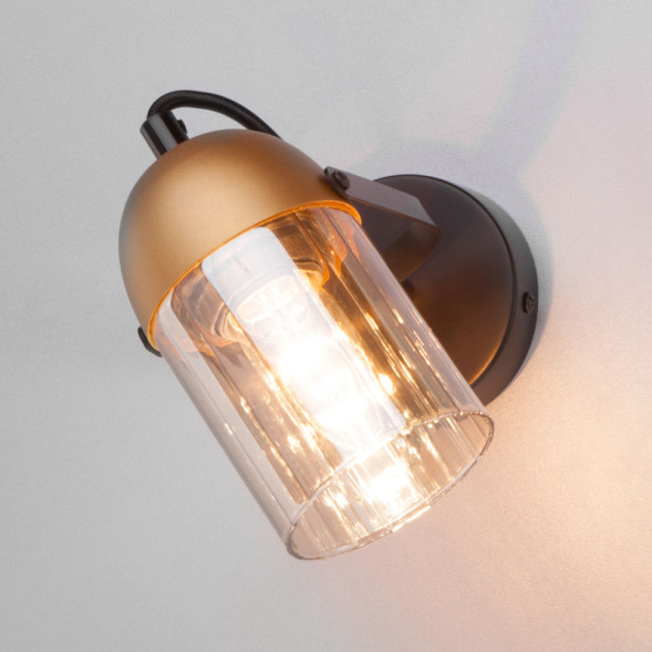 Спот Eurosvet MARS 20122/1 черный/золото