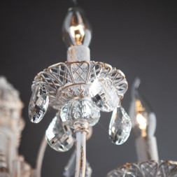 Бра Eurosvet FALDA 3305/3 белый с золотом/прозрачный хрусталь Strotsk