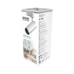 Светодиодный трековый светильник Gauss Gauss track white TR068