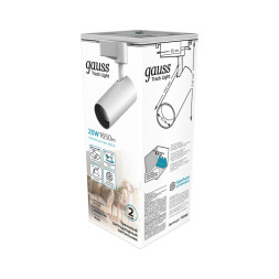 Светодиодный трековый светильник Gauss Gauss track white TR068