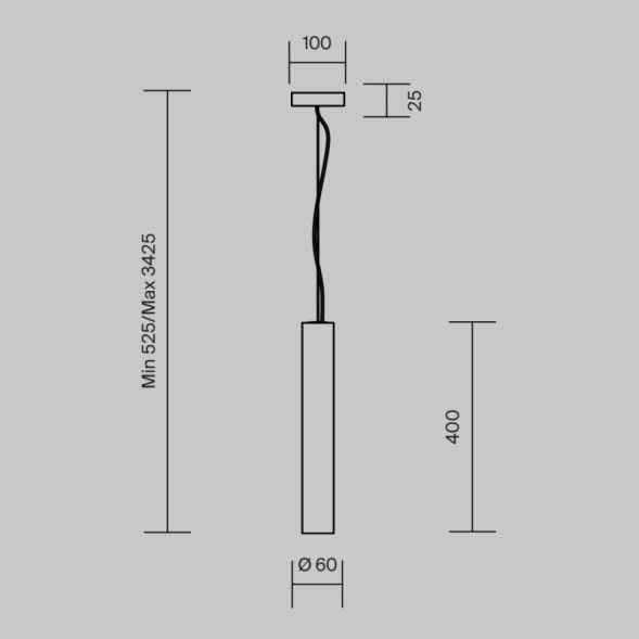 Подвесной светильник MOD461PL-L5GRK Maytoni Basic Texture