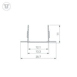 Профиль для гибкого неона Arlight ARL-MOONLIGHT 029420