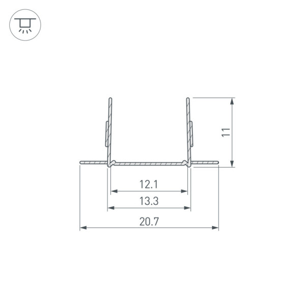 Профиль для гибкого неона Arlight ARL-MOONLIGHT 029420