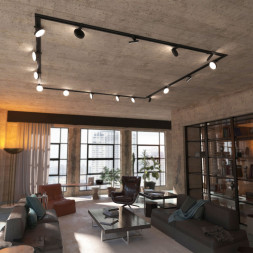 Светодиодный трековый светильник Elektrostandard Pila черный 12W 4200K (85078/01) однофазный