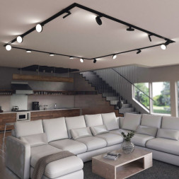 Светодиодный трековый светильник Elektrostandard Pila черный 12W 4200K (85078/01) однофазный