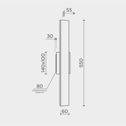 Бра MODELUX MS.1235 MS.1235.550 BS