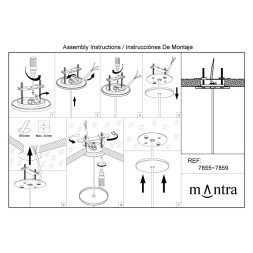 Подвесной светильник Mantra ELSA 8251+7856
