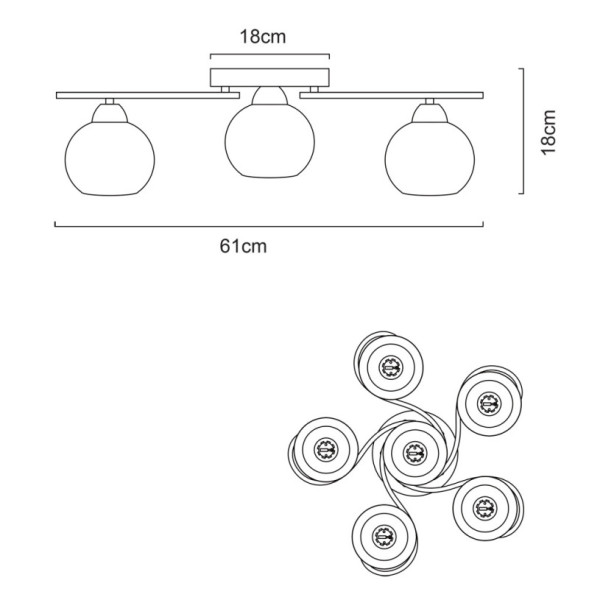 Потолочная люстра ARTE Lamp A6058PL-6CC