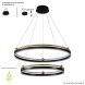 Каскадная люстра Crystal Lux FERNANDO FERNANDO SP123W LED BLACK/GOLD