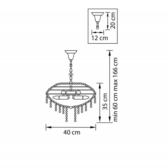 Подвесная люстра Lightstar Classic 700090