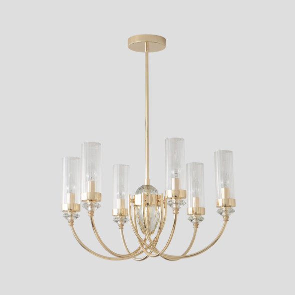 Люстра на штанге Crystal Lux SECRET SECRET SP6 GOLD