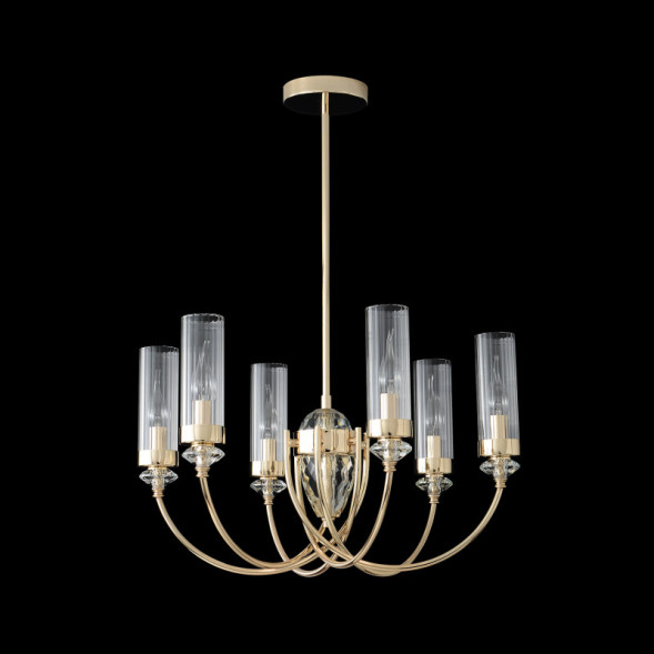 Люстра на штанге Crystal Lux SECRET SECRET SP6 GOLD