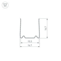 Профиль для гибкого неона Arlight MOONLIGHT 029421