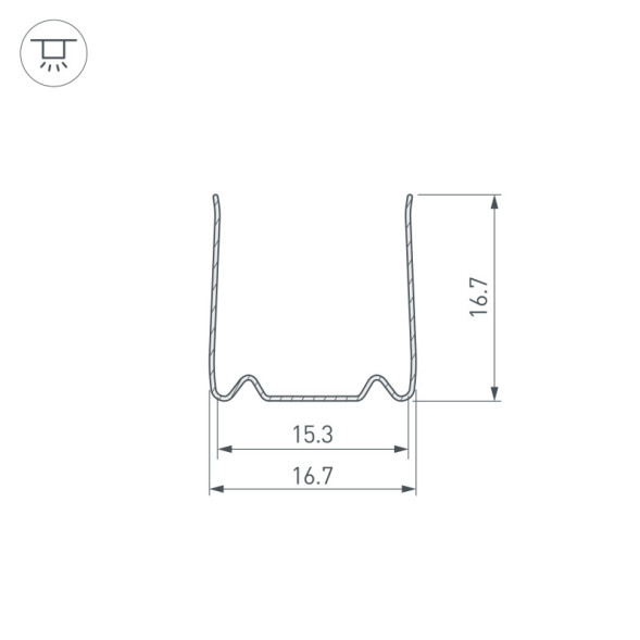 Профиль для гибкого неона Arlight MOONLIGHT 029421