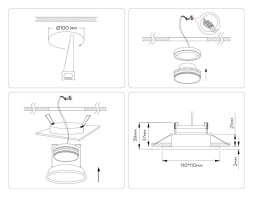 Точечный влагозащищенный светильник Ambrella Light TN6607 TECHNO SPOT