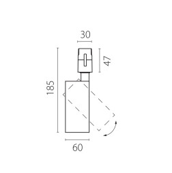 Трековый светильник Lightstar Due Hermes 210247