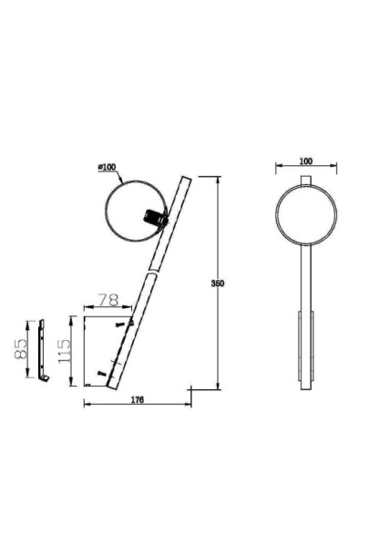 Бра Maytoni Kazimir MOD175WL-01B