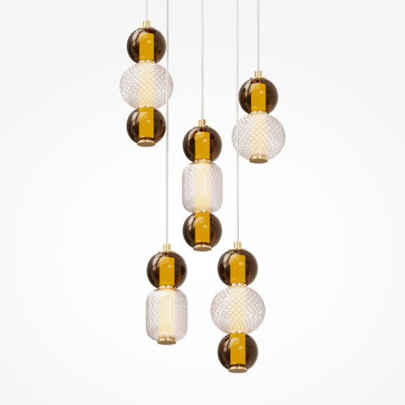 Каскадная люстра Maytoni DROP MOD273PL-L80G3K