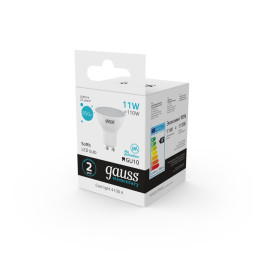 Светодиодная лампа Gauss 13621 11W 220V 850lm GU10 белый (дневной)