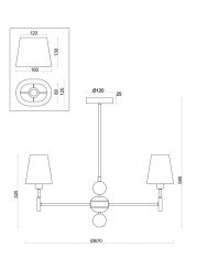 Люстра на штанге Freya Soho FR2028PL-03N