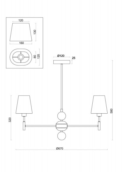 Люстра на штанге Freya Soho FR2028PL-03N