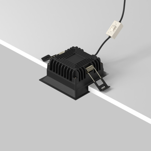 Точечный влагозащищенный светильник Maytoni Technical Okno DL056-8W3-4-6K-B