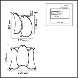 Бра 8385/1W LUMION Plume