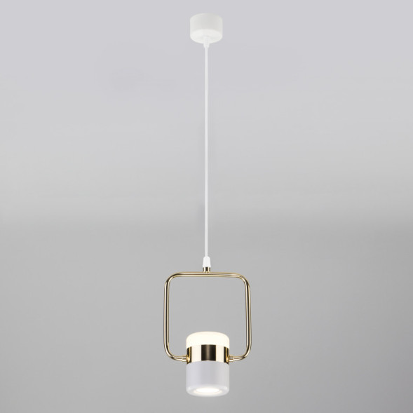 Подвесной светильник Eurosvet 50165/1 LED золото/белый