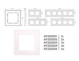 Рамка Ambrella Volt AF220202 ALFA Techno