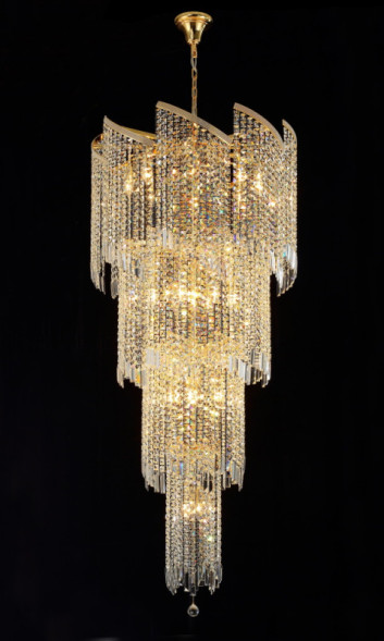 Каскадная люстра Crystal Lux GRANDE GRANDE SP25 D800 GOLD