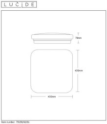 Потолочный светильник LUCIDE OTIS 79198/42/61