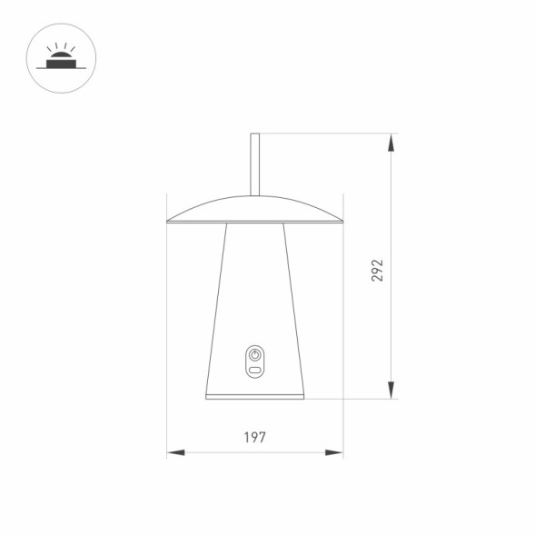 Уличный светильник Arlight Patio 031628