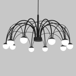 Подвесная люстра Eurosvet 90034/10 LED черный RAGNO