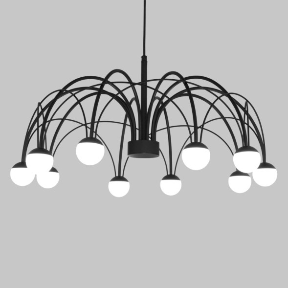 Подвесная люстра Eurosvet 90034/10 LED черный RAGNO