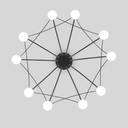 Подвесная люстра Eurosvet 90034/10 LED черный RAGNO