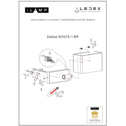 Бра iLamp DALLAS W2078-1 BR