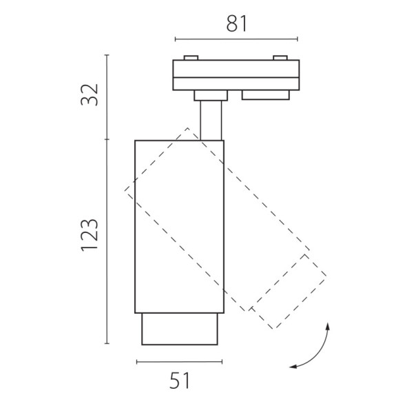 Трековый светильник Lightstar Fuoco P+CCT 218017