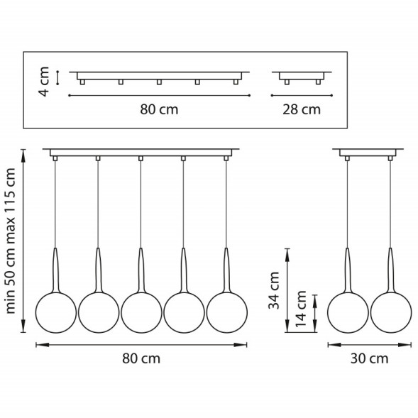 Подвесная люстра Lightstar GLOBO 803080