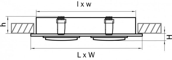 Встраиваемый точечный светильник Lightstar Singo 011602