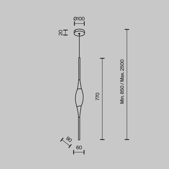 Подвесной светильник MODELUX MS.88921.1 GD