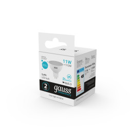 Светодиодная лампа Gauss 13521 11W 220V 850lm GU5.3 белый (дневной)